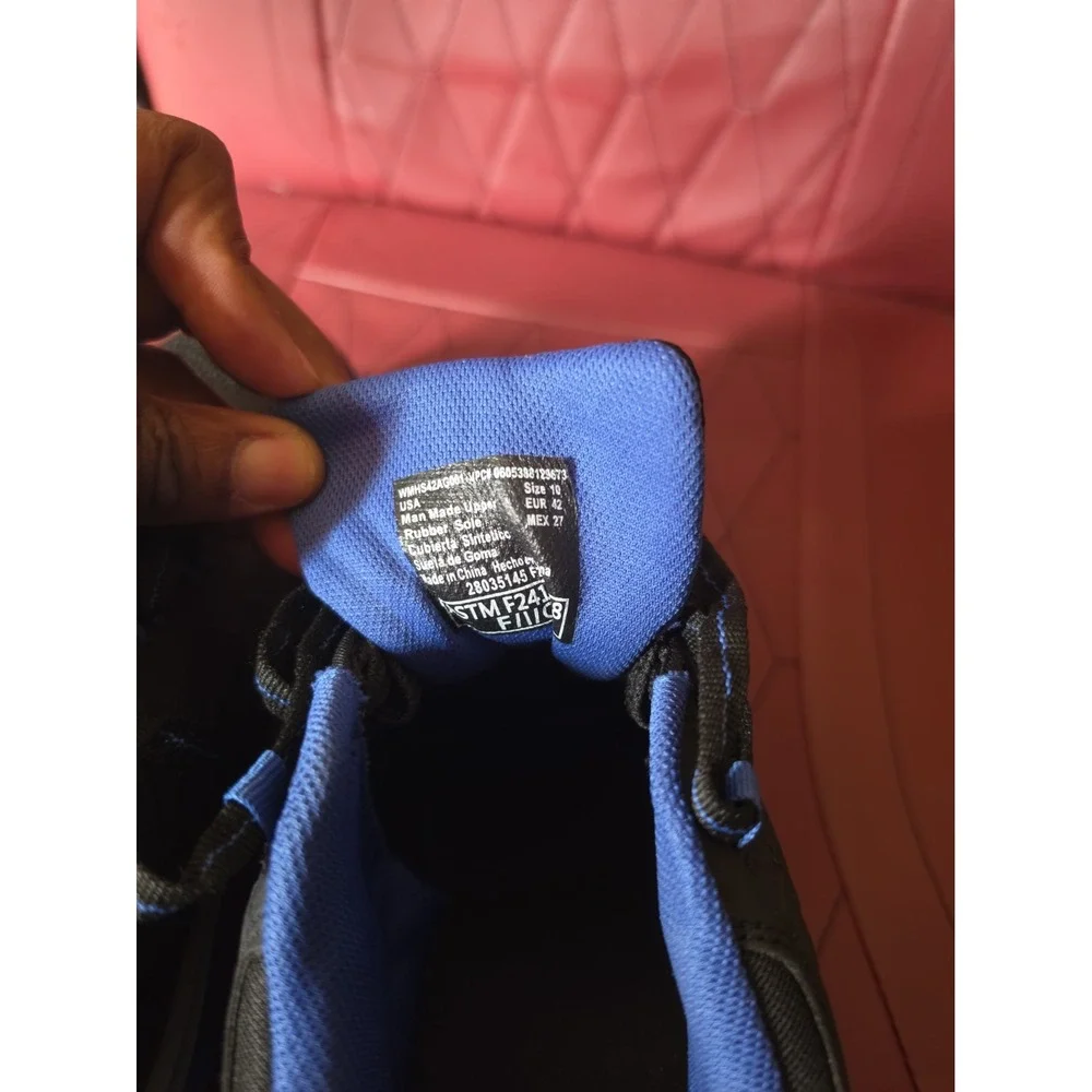 Herman Survivor Black/Blue composite toe work shoe Rubber Sole Solid Size US 10